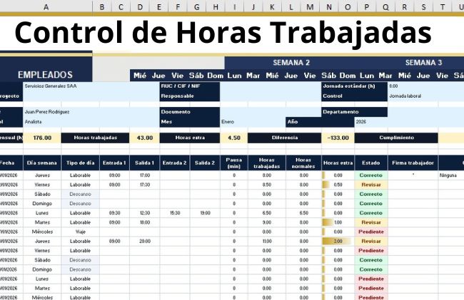 Control de Horas Trabajadas