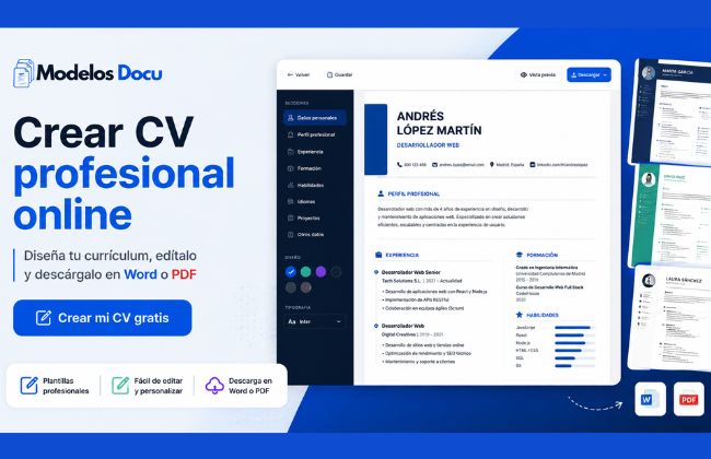 Crear CV online gratis